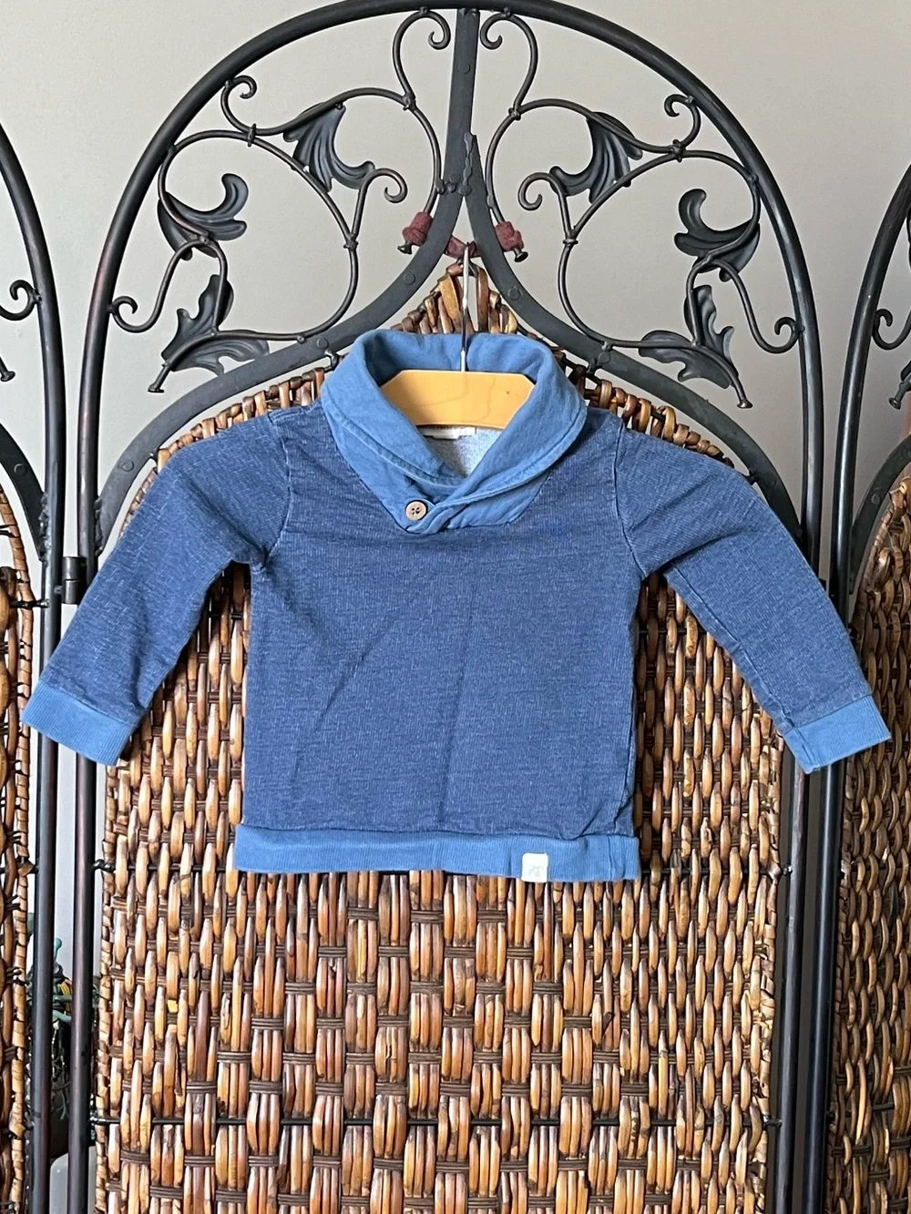 6/9M Organic Cotton Burt’s Bees Sweater Boys